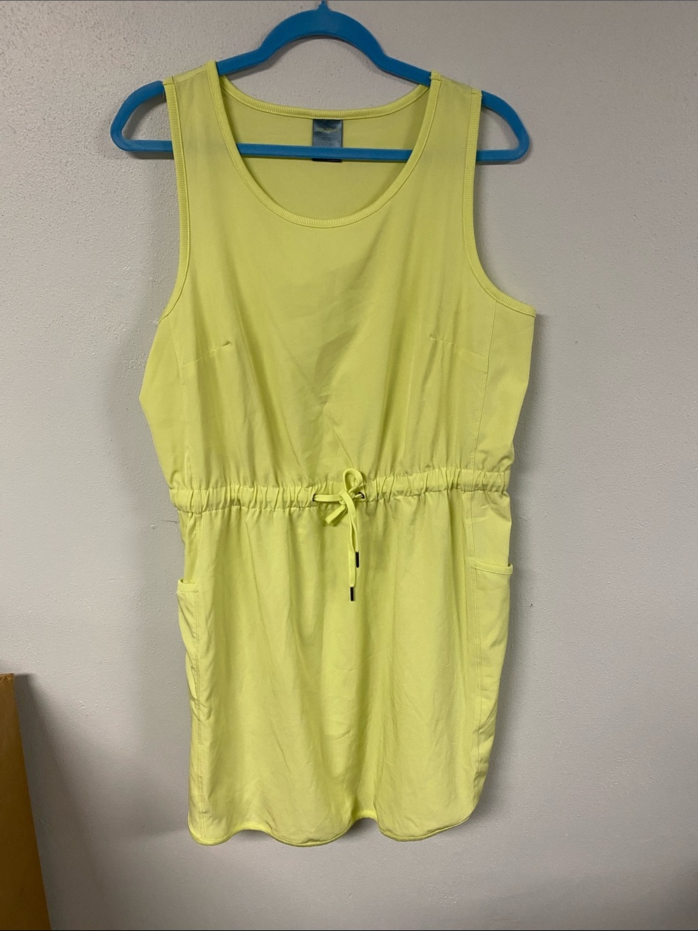 tek gear Neon Yellow Drawstring One-Piece sport dress